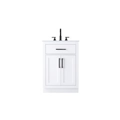 Alden 24 Inch Single Bathroom Vanity In White