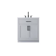 Alden 30 Inch Single Bathroom Vanity In Grey
