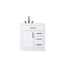 Alden 32 Inch Single Bathroom Vanity In White