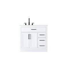 Alden 36 Inch Single Bathroom Vanity In White