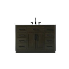 Alden 48 Inch Single Bathroom Vanity In Mocha Brown