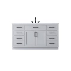 Alden 60 Inch Single Bathroom Vanity In Grey