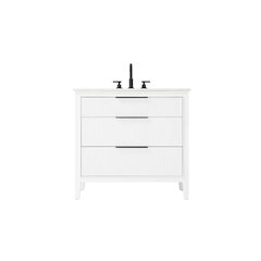 36 inch Single Bathroom Vanity in White