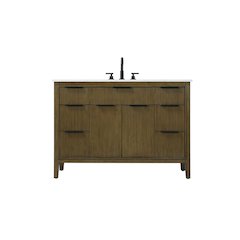 48 inch Single Bathroom Vanity in Hazel Oak