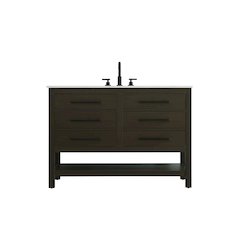48 inch Single Bathroom Vanity in Mocha Brown