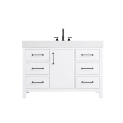 48 inch Single Bathroom Vanity In White