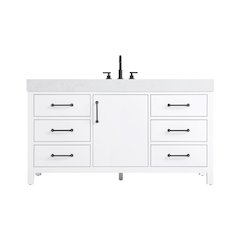 60 inch Single Bathroom Vanity In White
