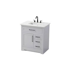 32 inch Single Bathroom Vanity in Grey