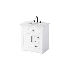 32 inch Single Bathroom Vanity in White