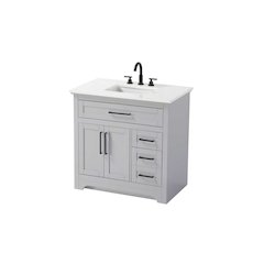 36 inch Single Bathroom Vanity in Grey