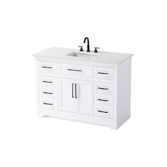 48 inch Single Bathroom Vanity in White