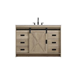 Austin 48 Inch Single Bathroom Vanity In Natural Oak