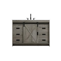 Austin 48 Inch Single Bathroom Vanity In Rustic Grey
