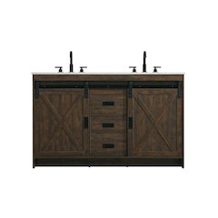 Austin 54 Inch Double Bathroom Vanity In Expresso