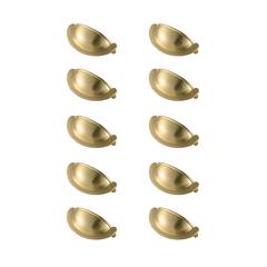 Claude 2-3/4" Center to Center Brushed Gold Cup Bar Pull Multipack (set of 10)