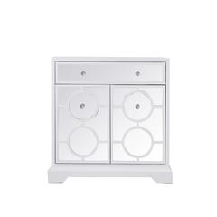 32 in. mirrored cabinet in white