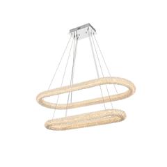 Bowen 42 inch Adjustable LED Chandelier in Chrome