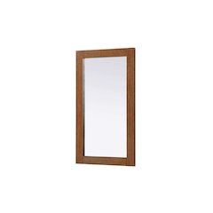 Noah Wooden Rectangle Mirror 18 x 32 in Brandy Walnut