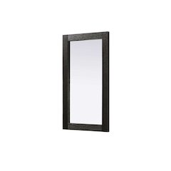 Noah Wooden Rectangle Mirror 18 x 32 in Chocolate Oak