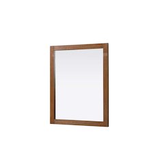 Noah Wooden Rectangle Mirror 30 x 36 in Brandy Walnut