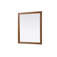 Noah Wooden Rectangle Mirror 42 x 36 in Brandy Walnut