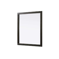 Noah Wooden Rectangle Mirror 42 x 36 in Chocolate Oak