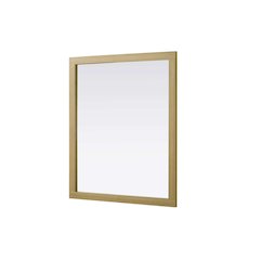 Noah Wooden Rectangle Mirror 42 x 36 in Honey Brown