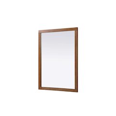 Noah Wooden Rectangle Mirror 48 x 36 in Brandy Walnut