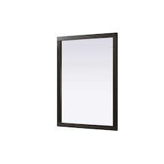 Noah Wooden Rectangle Mirror 48 x 36 in Chocolate Oak