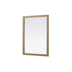 Noah Wooden Rectangle Mirror 48 x 36 in Honey Brown