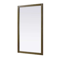 Noah Wooden Rectangle Mirror 60 x 36 in Hazel Oak