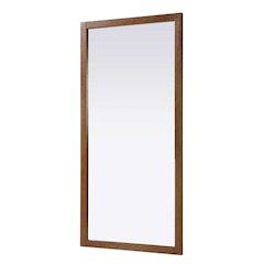 Noah Wooden Rectangle Mirror 72 x 36 in Brandy Walnut