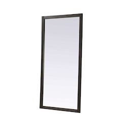 Noah Wooden Rectangle Mirror 72 x 36 in Chocolate Oak