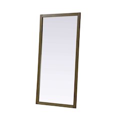Noah Wooden Rectangle Mirror 72 x 36 in Hazel Oak