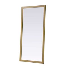 Noah Wooden Rectangle Mirror 72 x 36 in Linen Oak