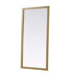 Noah Wooden Rectangle Mirror 72 x 36 in Honey Brown