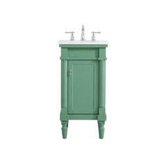18.5 inch Single Bathroom vanity in vintage mint