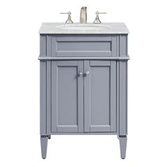 24 In. Single Bathroom Vanity Set In Grey