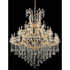 Maria Theresa 49 light Gold Chandelier Clear Royal Cut Crystal