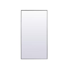 Metal Frame Rectangle Full Length Mirror 36x72 Inch in Silver