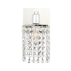Phineas 1 light Chrome and Clear Crystals wall sconce