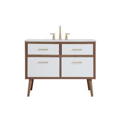 42 inch bathroom vanity in White