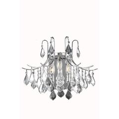 Amelia Collection Wall Sconce D16in H14in Lt:3 Chrome finish
