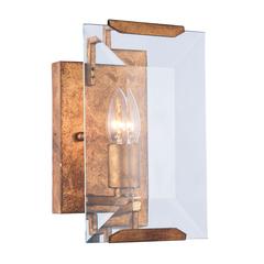Monaco 1 light Golden Iron Wall Sconce Glass Crystal