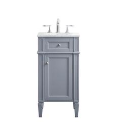 18 in. Single Bathroom Vanity set in grey