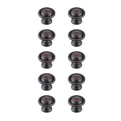 Kadea 1.2" Diameter Oil-rubbed Bronze Mushroom Knob Multipack (Set of 10)