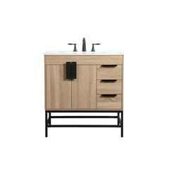 32 inch Single bathroom vanity in mango wood