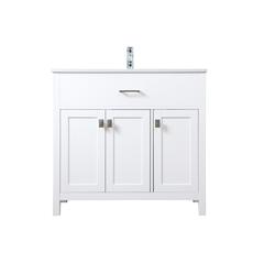 36 Inch SIngle Bathroom Vanity In White