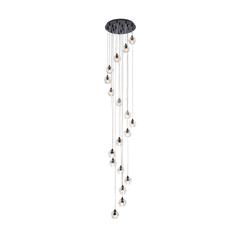Eren 18 lights Black pendant