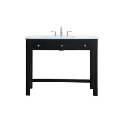 42 Inch ADA Compliant Bathroom Vanity In Black